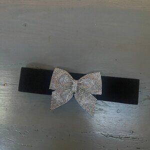 Dance crystal bow belt